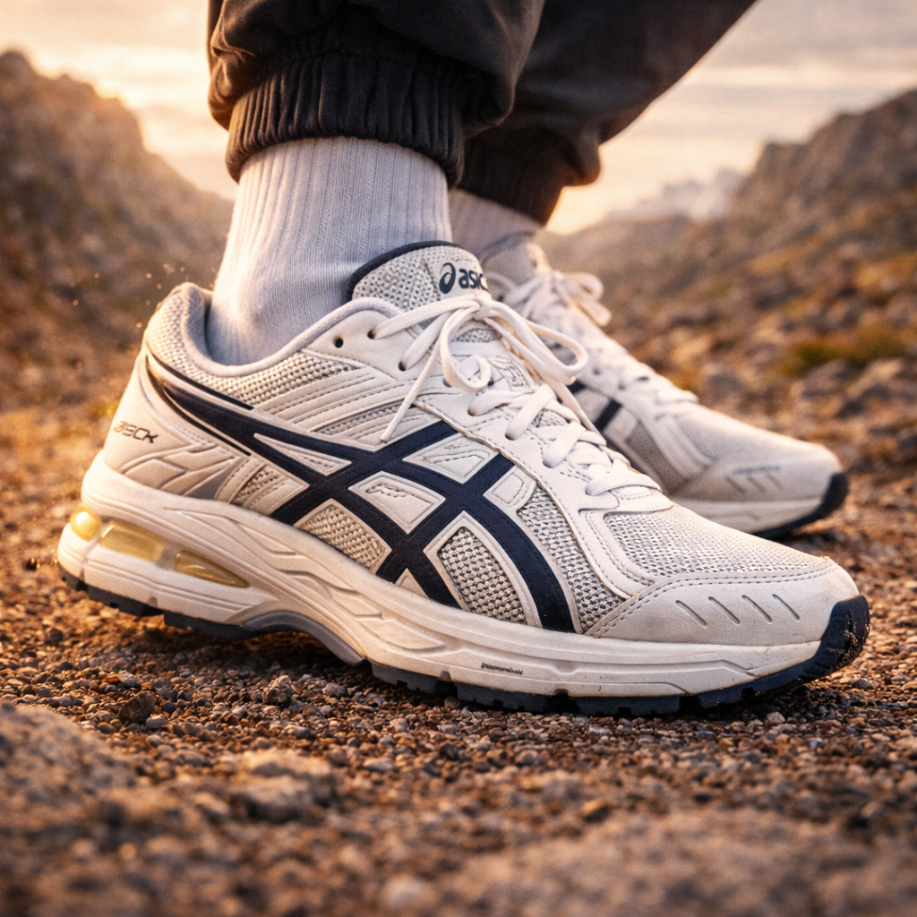 아식스 착화 이미지